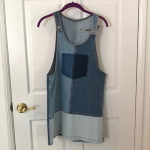 TopShop denim overall dress